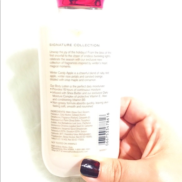 🆓w/$🛍❄️Winter Candy Apple🍎Bath & Body Works Scented Shea Butter Lotion 🧴 - Picture 5 of 16